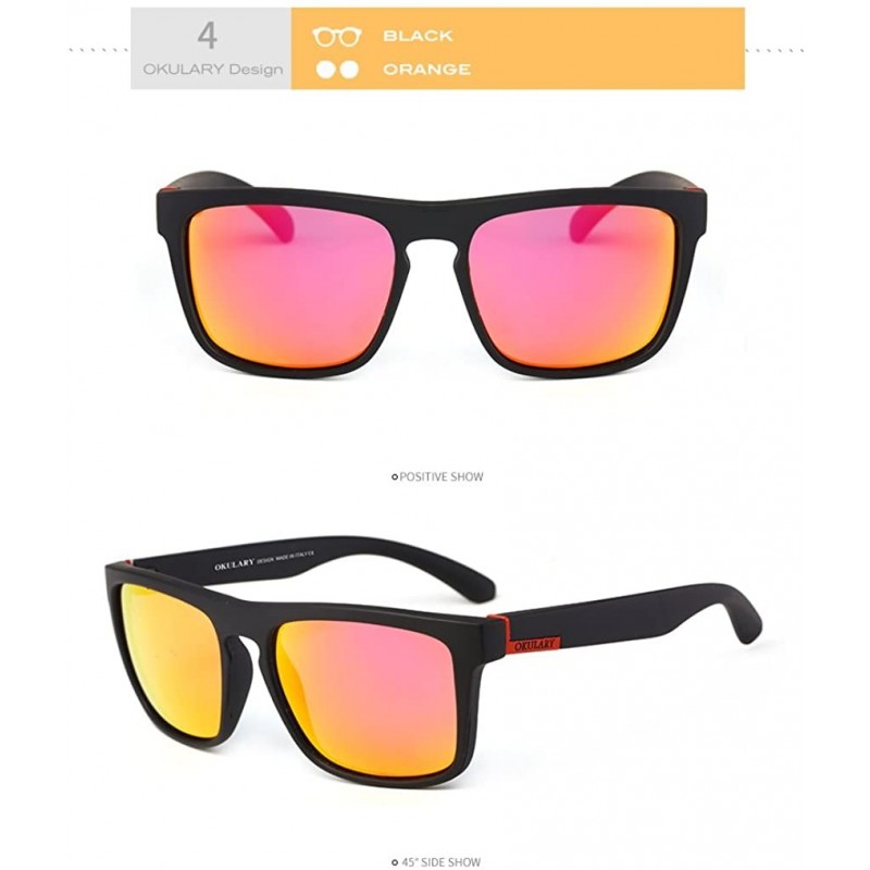 Sport Genuine sports sunglasses 100% Polarized and UV400 unisex - 4 - C118EUE8AGG $9.65