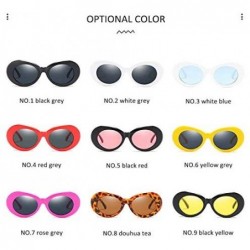 Round Vintage Round Sunglasses for Women Men Classic Retro Glasses UV 400 Lens Reflective Sunglasses - No.2 White Grey - C018...