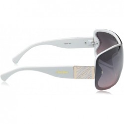 Shield Women's 195SP Cool Shield Sunglasses with 100% UV Protection - 170 mm - White - CD11HINFFYP $20.40