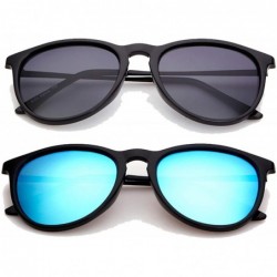 Round Vintage Round Sunglasses for Women Men Polarized Sunglasses Retro Brand Designer Style - C318R0ITQ35 $22.76