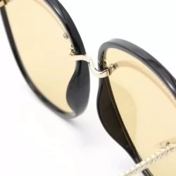 Aviator 2019 new sunglasses female - big frame eyebrow sunglasses big frame fashion sunglasses female - F - CS18SK26YAX $50.57