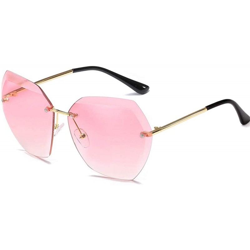 Rectangular Women's fashion Polarized Sunglasses - Pink - CH18SKHM92C $12.56