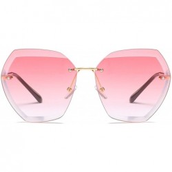 Rectangular Women's fashion Polarized Sunglasses - Pink - CH18SKHM92C $12.56