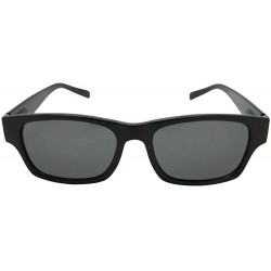 Wayfarer Small Retro Polarized Sunglasses PSR19 - Black Frame Gray Lenses - CP18KZTHOD8 $16.77