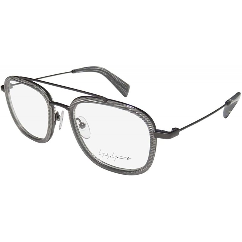 Aviator Yy1026 Mens/Womens Designer Full-rim Eyeglasses/Eyeglass Frame - Grey Line - CB198D5IXS2 $36.09