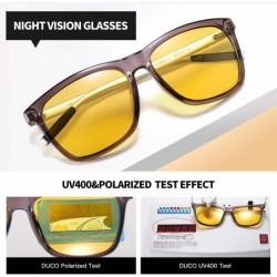 Wrap Night Driving Glasses for Headlight Anti-glare Night Vision Glasses With Yellow Lenses 3029 - Grey - CE18A8GDI0Q $15.93