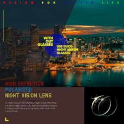 Wrap Night Driving Glasses for Headlight Anti-glare Night Vision Glasses With Yellow Lenses 3029 - Grey - CE18A8GDI0Q $15.93