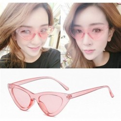 Semi-rimless Unisex Vintage Eye Sunglasses Retro Eyewear Fashion Radiation Protection - B - C918TRA6ZNN $7.92