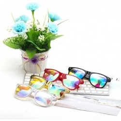 Round Festivals Kaleidoscope Glasses Rainbow Prism Sunglasses Goggles - Set of Style 1 - CP18DWEM9E8 $31.99