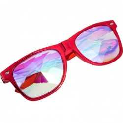 Round Festivals Kaleidoscope Glasses Rainbow Prism Sunglasses Goggles - Set of Style 1 - CP18DWEM9E8 $31.99