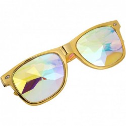 Round Festivals Kaleidoscope Glasses Rainbow Prism Sunglasses Goggles - Set of Style 1 - CP18DWEM9E8 $31.99