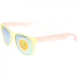 Sport Photochromic Color Changing Frame Matte Sport Horn Rim Sunglasses - Yellow Peach - CT11YAXMH55 $7.83