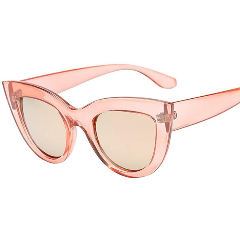 Cat Eye Women's Sunglasses-Retro Cat Eye Shades UV Sunglasses Eyewear for Women - D - CA18E49QM7I $10.99