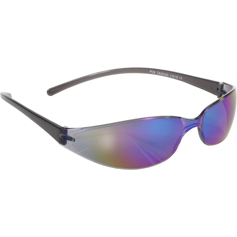 Goggle Skinny Joes Slim Glasses (Black Frame/Color Mirror Lens) - Black Frame/Color Mirror Lens - CM11482Y8FB $8.20