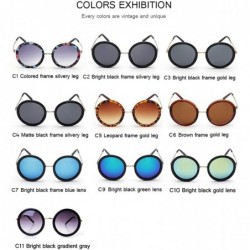 Round New Retro Round Sunglasses Women Brand Designer Vintage Sun Glasses Coating Oculos De Sol Gafas Lunette Soleil - CZ197A...