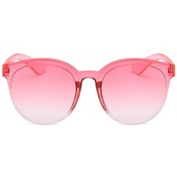 Rectangular Sunglasses Transparent Lightweight - F - C4194YX6GG7 $7.87