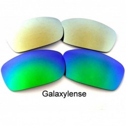 Oversized Replacement Lenses Fives Squared Blue&Titanium Color Polarized 2 Pairs - Green&gold - CI125XTJNIT $15.17