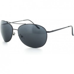 Sport Rectangular Frame Sport Aviator Sunglasses uv400 Lens Model 25 Gunmetal - C811YP7QNZH $11.64