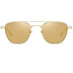 Oval Unisex Sunglasses Retro Black Drive Holiday Oval Non-Polarized UV400 - Brown - C118R4UEA4E $12.35