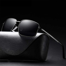 Oval Sunglasses Polarized Antiglare Anti ultraviolet Travelling - Blue - CV18WT55O9M $28.27