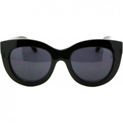 Butterfly Layered Double Frame Sunglasses Womens Designer Fashion Shades UV 400 - Black (Black) - CE186Z0LNHQ $12.79