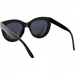 Butterfly Layered Double Frame Sunglasses Womens Designer Fashion Shades UV 400 - Black (Black) - CE186Z0LNHQ $12.79